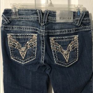 Studded cropped jeans